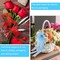 6 Rolls Organza Ribbon Sheer Chiffon Ribbon Transparent Chiffon Ribbons for Christmas Valentine's Day Gift Wedding Birthday Bouquet Garland Bow Making (25 Yards x 6 Rolls, Rainbow Series)